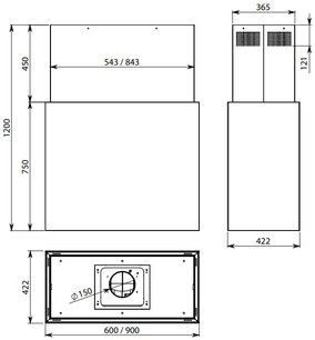Вытяжка Фалмек LAGUNA IS STEEL 90 BLACK фото 3 Вытяжка Falmec LAGUNA IS STEEL 90 BLACK фото 3