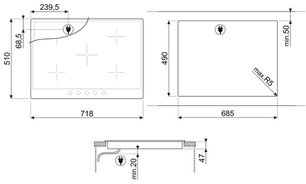 Варочная панель Смег P875PO фото 4 Варочная панель Smeg P875PO фото 4