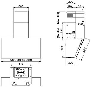 Вытяжка Фабер DAISY EG6 LED BK A80 фото 4 Вытяжка Faber DAISY EG6 LED BK A80 фото 4