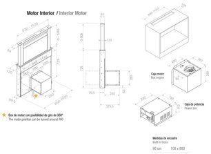 Встраиваемая в столешницу вытяжка Пандо E-350/90 IX-CR NE 1350 INT/EXT фото 4 Встраиваемая в столешницу вытяжка Pando E-350/90 IX-CR NE 1350 INT/EXT фото 4