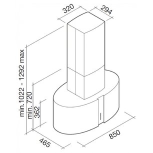 Вытяжка Фалмек Mirabilia isola 85 Fenice Vetro (800) ECP фото 3 Вытяжка Falmec Mirabilia isola 85 Fenice Vetro (800) ECP фото 3