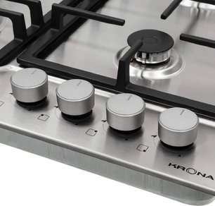 Газовая варочная панель KRONA NEBEL 60 IX W фото 4