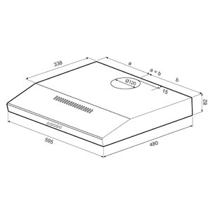 Вытяжка Krona BRIANA 600 WHITE PB фото 2 Вытяжка Krona BRIANA 600 WHITE PB фото 2