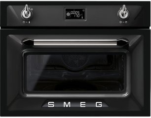 Компактный духовой шкаф с СВЧ Смег SF4920MCN фото Компактный духовой шкаф с СВЧ Smeg SF4920MCN фото