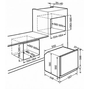Духовой шкаф Смег SF800GVP фото 2 Духовой шкаф Smeg SF800GVP фото 2