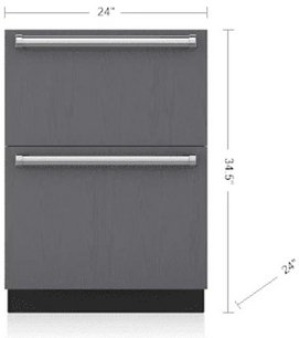 Встраиваемый морозильник SUB-ZERO ID24FI фото