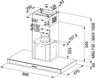 Вытяжка Франке FNE 605 XS фото 3 Вытяжка Franke FNE 605 XS фото 3