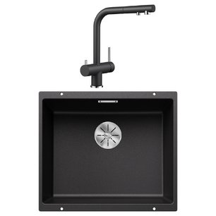 Blanco (мойка SUBLINE 500-U SILGRANIT + FONTAS-S II SILGRANIT антрацит) фото