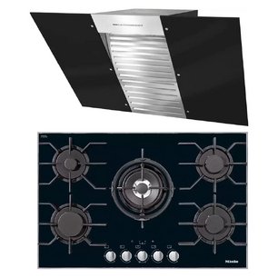 Miele (варочная панель KM 3034-1 + вытяжка DA 6096 W OBSW) фото