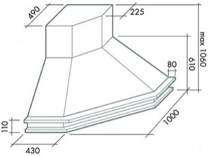Вытяжка Фалмек Tempo Antico Ang (600) S вишня фото 2 Вытяжка Falmec Tempo Antico Ang (600) S вишня фото 2