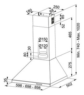 Вытяжка Франке FDL 664 XS фото 2 Вытяжка Franke FDL 664 XS фото 2