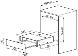 Встраиваемый подогреватель Смег CT15A фото 2 Встраиваемый подогреватель Smeg CT15A фото 2