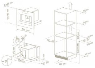 Кофемашина Де Дитрих DED 1140 X фото 2 Кофемашина De Dietrich DED 1140 X фото 2