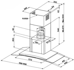 Вытяжка Франке FGC 625 XS фото 2 Вытяжка Franke FGC 625 XS фото 2