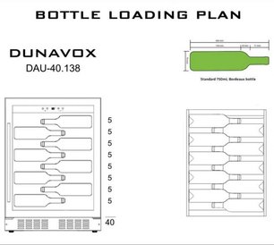Винный шкаф Дунавокс DAU-40.138SS фото 3 Винный шкаф Dunavox DAU-40.138SS фото 3