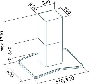 Вытяжка Фалмек Astra isola 60 ix (800) ECP фото 2 Вытяжка Falmec Astra isola 60 ix (800) ECP фото 2