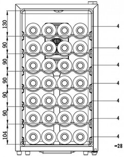 Винный шкаф Ла Соммельер LS28KB фото 2 Винный шкаф La Sommeliere LS28KB фото 2