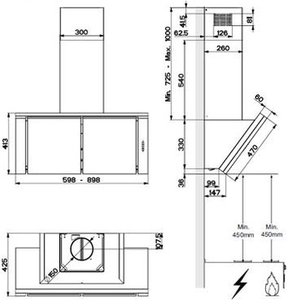 Вытяжка Фабер Scacco XV BK A60 фото 2 Вытяжка Faber Scacco XV BK A60 фото 2