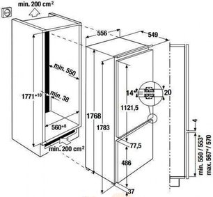 Встраиваемый холодильник Куперсбуш FKGF 8800.0i фото 2 Встраиваемый холодильник Kuppersbusch FKGF 8800.0i фото 2