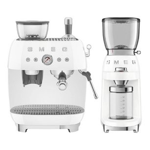 Smeg 50`s Style (кофемашина EGF03WHEU + кофемолка CGF11WHEU) фото