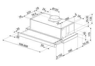 Встраиваемая вытяжка Смег KSET61E2 фото 4 Встраиваемая вытяжка Smeg KSET61E2 фото 4
