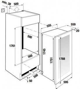 Встраиваемый холодильник для вина Куперсбуш FWK 8850.0 S1 фото 4 Встраиваемый холодильник для вина Kuppersbusch FWK 8850.0 S1 фото 4