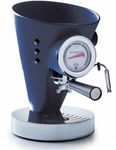 Кофеварка Бугатти DIVA Leather Blue фото Кофеварка Bugatti DIVA Leather Blue фото