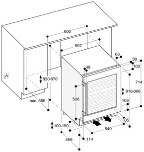 Встраиваемый винный шкаф Гаггенау RW404262 фото 4 Встраиваемый винный шкаф Gaggenau RW404262 фото 4