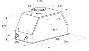Встраиваемая вытяжка Kaiser EA 548 фото 4