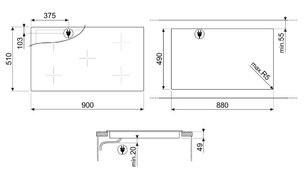 Варочная панель Смег SI2M7953DW фото 4 Варочная панель Smeg SI2M7953DW фото 4