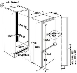 Встраиваемый холодильник Куперсбуш FKGF 8800.1i фото 2 Встраиваемый холодильник Kuppersbusch FKGF 8800.1i фото 2
