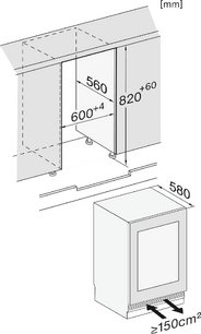 Встраиваемый винный шкаф Миле KWTUS 7096 E фото 4 Встраиваемый винный шкаф Miele KWTUS 7096 E фото 4