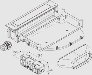 Встраиваемая в столешницу вытяжка БОРА PKA3AB фото 4 Встраиваемая в столешницу вытяжка BORA PKA3AB фото 4