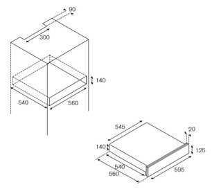 Встраиваемый ящик для подогрева Бертаззони WD60Z фото 4 Встраиваемый ящик для подогрева Bertazzoni WD60Z фото 4