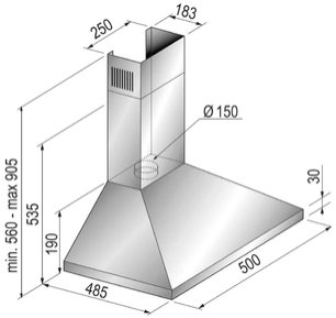 Вытяжка Кертинг KHC 5430 X фото 2 Вытяжка Korting KHC 5430 X фото 2