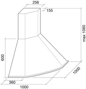 Вытяжка Фалмек Futura Ang ix (600) S фото 4 Вытяжка Falmec Futura Ang ix (600) S фото 4