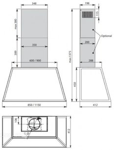Вытяжка Фалмек TIME 85 anthracite фото 3 Вытяжка Falmec TIME 85 anthracite фото 3