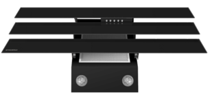 Вытяжка Maunfeld CASCADA TRIO 90 BLACK фото 4