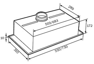 Встраиваемая вытяжка Тека GFH 73 STAINLESS STEEL фото 2 Встраиваемая вытяжка Teka GFH 73 STAINLESS STEEL фото 2