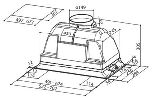 Вытяжка Фабер INCA PLUS HIP X A70 FB EXP фото 2 Вытяжка Faber INCA PLUS HIP X A70 FB EXP фото 2
