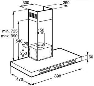 Вытяжка АЕГ X69453MD0 фото 2 Вытяжка AEG X69453MD0 фото 2