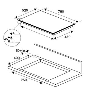 Варочная панель Bertazzoni P785IM2G5NE фото 4