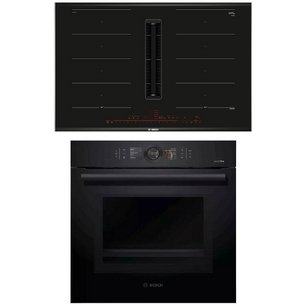 Bosch (варочная панель с вытяжкой PXX875D57E + духовой шкаф HMG8764C1) фото