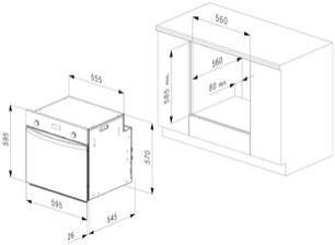 Духовой шкаф Кертинг OKB 582 CSX PRO фото 4 Духовой шкаф Korting OKB 582 CSX PRO фото 4