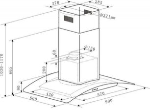 Кухонная вытяжка MAUNFELD Ancona PlusA 90 нержавеющая сталь\прозрачное стекло фото 2 Кухонная вытяжка MAUNFELD Ancona PlusA 90 нержавеющая сталь\прозрачное стекло фото 2