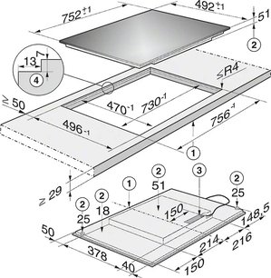 Индукционная панель Miele KM 6349 BRWS фото 2