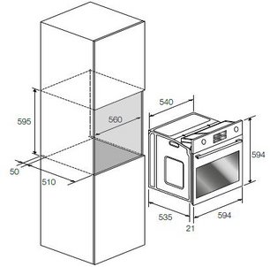 Духовой шкаф Fulgor Milano FQO 6009 MT X фото 3