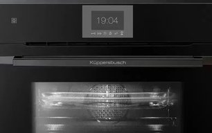 Компактный духовой шкаф с микроволнами  Kuppersbusch CBM 6550.0 S2 Black Chrome фото 2