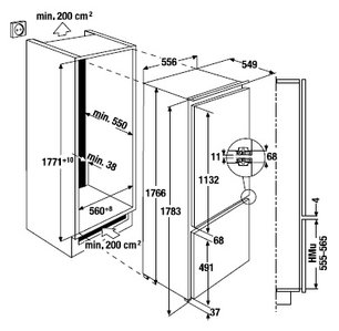 Холодильник Куперсбуш IKEF 3080-1-Z3 фото 2 Холодильник Kuppersbusch IKEF 3080-1-Z3 фото 2