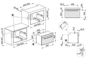Духовой шкаф Смег SF4104WMCS фото 4 Духовой шкаф Smeg SF4104WMCS фото 4